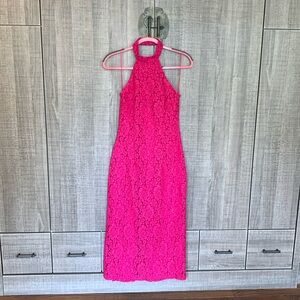 Zara Lace Halter Dress‎